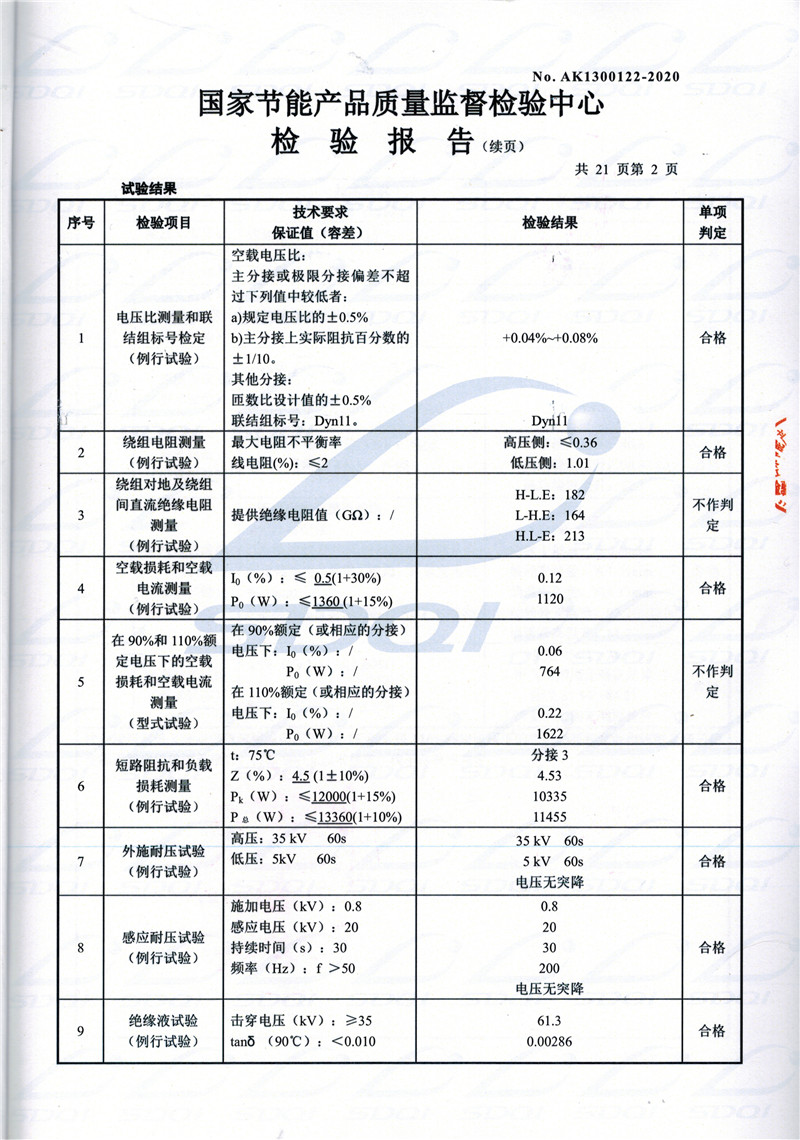 高低压试验报告-S11-1250东台东台东台油浸式变压器-2.jpg
